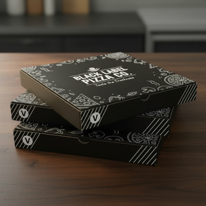 Caja de Pizza Personalizada con Impresión a Medida para Empaque de Comida Rápida, Caja de Pizza de Cartón Corrugado para Restaurante y Cafetería - Product Image 5