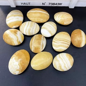หินแคลไซต์สีเหลืองส้มธรรมชาติขัดเงาสำหรับตกแต่ง ขายส่ง - Product Image 6