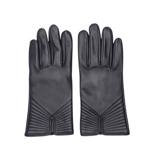Gants en cuir pour homme, longueur poignet, sans doublure, style uni, thermiques, pour usage quotidien, hiver, décontractés - Product Image 2