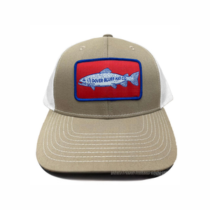 Gorra trucker vintage con parche bordado y logo, visera curva, parte trasera de malla, para pesca al aire libre - Product Image 2