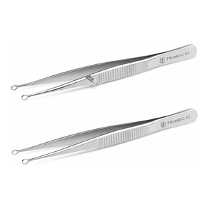 คีมจับเนื้อเยื่อและเนื้องอก Hammacher CrNi 18/8 ขนาด 90 มม. ปลายวงกลม สำหรับงานวิจัย - Product Image 2