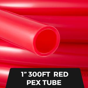 ท่อ PEX สีแดงแบบไม่มีสารกั้น ขนาด 1 นิ้ว ยาว 300 ฟุต สำหรับระบบทำความร้อนด้วยน้ำ เครื่องตัดท่อ PEX B-1 นิ้ว - Product Image 6