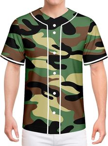 Camiseta de Béisbol Sublimada Personalizada, Transpirable, Diseño Vibrante, con Botones, para Boutique de Moda en EE. UU. - Product Image 5