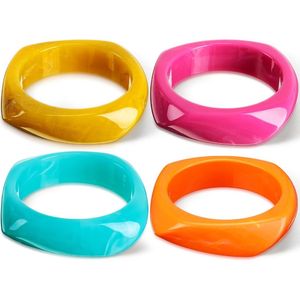 Women's Statement Resin and <b>Wooden</b> <b>Bangles</b> Elegant Jewelry Findings - Product Image 3