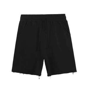 กางเกงขาสั้นผู้ชายสีเทา โพลีเอสเตอร์ 100% แบบเรียบง่าย สวมใส่สบายๆ ในฤดูร้อน มีเชือกผูกเอว สไตล์สตรีทแวร์ ใส่ได้ทุกวัน แห้งเร็ว ระบายอากาศได้ดี - Product Image 6