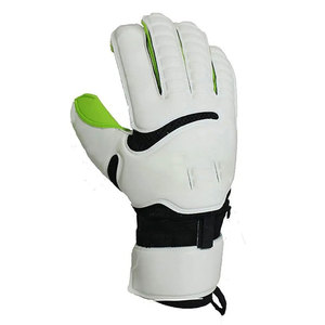 Gants de gardien de but de football, doigts entiers, cuir PU noir, fermeture auto-agrippante, unisexe, respirant, antidérapant - Product Image 5