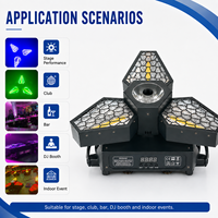 Lampe à effet rétro trèfle à quatre feuilles pour bars et KTV, lumière matricielle LED RGBW, contrôle DMX512, effet stroboscopique buffle et cheval au galop