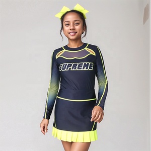 Conjuntos de Uniformes de Animadoras Personalizados, Transpirables, 100% Poliéster, Talla Adulto para Mujer, para Actuaciones de Baile - Product Image 5
