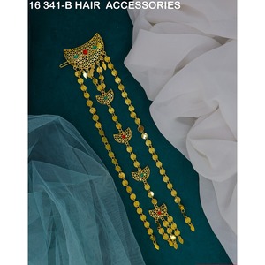Accesorios para el Cabello de Novia, Clásicos, Chapados en Oro, Elegantes y Ligeros, para Bodas Africanas y de Oriente Medio, Uso Tradicional para Festivales - Product Image 6
