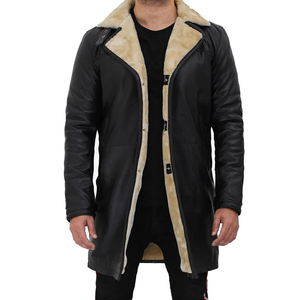 Wholesale Men Fur Leather Coat High Quality <b>Winter</b> <b>Jacket</b> Custom Logo ODM Supplier 2026 - Product Image 3