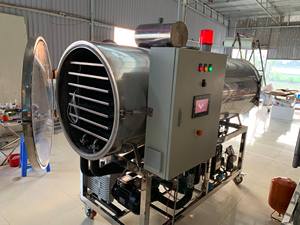 เครื่องอบแห้งแบบแช่เยือกแข็งอัตโนมัติเชิงพาณิชย์ ทำจากสแตนเลส ควบคุมด้วย PLC พร้อมมอเตอร์ รุ่น WHFD-100 สำหรับการแปรรูปอาหาร ใช้งานได้ยาวนาน - Product Image 4