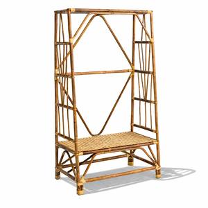 Porte-vêtements en rotin, excellent rapport qualité-prix, sur pied, écologique, avec rails pour vêtements - Product Image 6