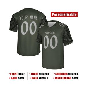 Custom Sublimated American Football Jersey <b>Men's</b> Short Sleeve V-Neck Breathable Mesh Team Name Custom Number Printed All Seasons - Product Image 6
