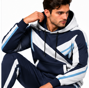 Ensemble de survêtement molletonné épais personnalisé pour homme – Hoodie oversize et pantalon de survêtement coupe décontractée – Tenue chaude d'hiver style streetwear – Vente en gros - Product Image 5