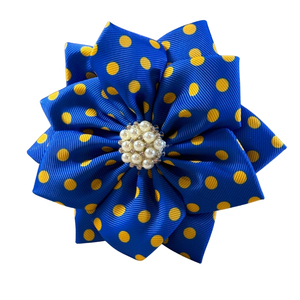 Broche de moda Sigma Gamma Rho con diseño de pata de gallo azul y dorado, elegante pin de solapa, joyería llamativa, accesorio decorativo, venta al por mayor, personalizado - Product Image 1