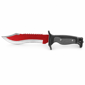 Couteau Bowie d'extérieur avec étui en cuir, qualité supérieure, acier Damas fait main, couteau Rambo Bowie, garde en laiton, manche en bois et corne - Product Image 3