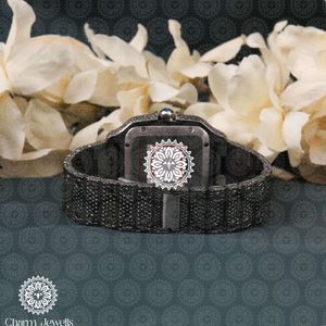 Reloj de Lujo para Hombre Charm Jewells, Caja de Acero Inoxidable, Movimiento Mecánico, Cierre Oculto con Botón, Correa de 20 mm, Esfera de 40 mm, 10 Bar - Product Image 2