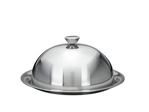 Beurrier en acier inoxydable poli avec couvercle pour un stockage hygiénique du beurre et un service de table élégant - Product Image 4