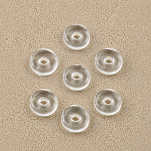Colgante de Cuarzo Cristalino Liso en Forma de Donut de 15mm, Gema Facetada para Fabricación de Joyas, Sanación con Cristales, Reiki, Energía, Amuleto para Collar - Product Image 6