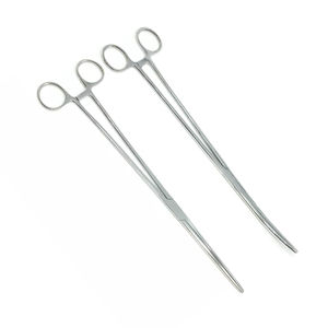 คีมผ่าตัดสแตนเลสแบบยาว รุ่น Halsted Mosquito (แบบตรงและแบบโค้ง) พร้อมที่หนีบและเครื่องมือถ่าง ราคาประหยัด - Product Image 4