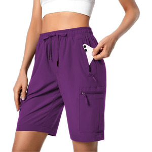 <b>Drawstring</b> Breathable Streetwear Cargo Shorts for Women Cotton Casual Comfortable Summer Breathable shorts for women - Product Image 1