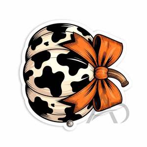 Supports de cils personnalisés Halloween motif citrouille et vache, pour extensions de cils, art de la citrouille saisonnière effrayante - Product Image 3