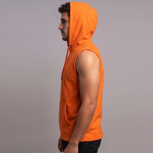 Haut de sport sans manches pour homme, débardeur de fitness, pull de musculation à capuche pour homme - Product Image 3