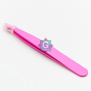 Pinzas para Cejas con Recubrimiento de Polvo Rosa, Herramientas de Recorte de Acero Inoxidable, Pinzas de Belleza - Product Image 1