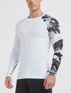 Wholesale Custom Unisex Rashguard UPF 50 Crossfit Training Sublimation Anti Odor Compression Polyester OEM Factory OEM Wholesale - Product Image 2