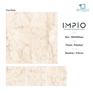 Fabricante y Exportador de Azulejos de Porcelana de Gran Tamaño, Color Beige, Acabado Pulido, Efecto Mármol, 600x1200, Económicos - Product Image 2