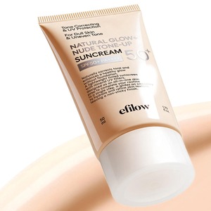 [REVITAL LAB] efilow Crème Solaire Teint Naturel Éclatant 50ml Tous Types de Peau Formule Douce et Efficace - Product Image 1