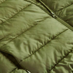 Blouson matelassé pour homme 2025, meilleur design, avec capuche, tissu personnalisable, couleur verte unie, grande taille, style zippé, veste d'extérieur pour homme - Product Image 6