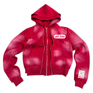 Custom Acid Wash <b>Zip</b> <b>Up</b> Hoodie <b>Men</b> Oversized Heavyweight <b>Fleece</b> Hooded Sweatshirt Embroidered Vintage Streetwear - Product Image 5