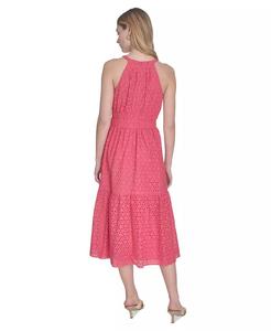 Abito Midi con occhiello senza maniche in cotone da donna | Vince Camuto - Product Image 2