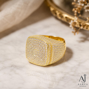 Anillo de Compromiso de Moissanita Cuadrado en Oro Blanco Chapado en Oro Rosa para Mujer, Diseño Pavé, Regalo para Fiesta de Boda - Product Image 5