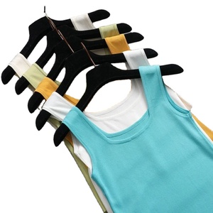 Camiseta sin mangas de jersey con cuello halter en colores pastel para mujer, deportiva, transpirable, de alta elasticidad, informal, para verano - Product Image 6