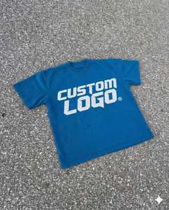 เสื้อยืดโอเวอร์ไซส์ทรงใหญ่พิเศษ ผ้าคอตตอน 100% ทรงบ็อกซี่ สไตล์สตรีทแวร์ สกรีนโลโก้ตามสั่ง พิมพ์ลายด้วยเทคนิค DTG - Product Image 1