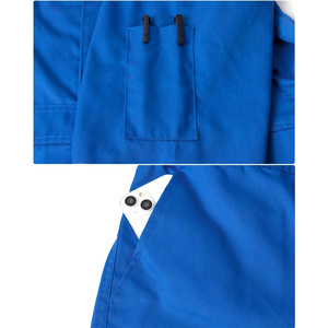 Combinaison de travail unisexe bleue réfléchissante, ignifuge, respirante, thermique, uniforme de sécurité industrielle, antistatique, bandes argentées - Product Image 5