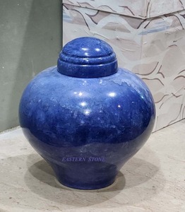 Urne funéraire de luxe en marbre, urne commémorative décorative pour cendres de crémation pour restes humains, conception personnalisée en gros - Product Image 6