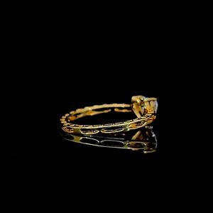 Anillo de Compromiso y Boda de Oro Amarillo de 9K con Diamante Cultivado en Laboratorio, Corte Corazón, Personalizado, de Lujo, para Mujer, Regalo de San Valentín, Certificado - Product Image 4