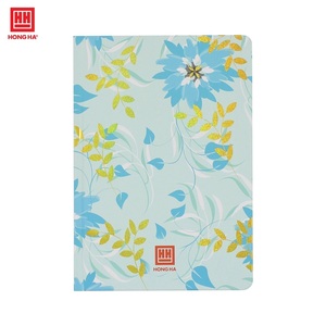 HONGHA Model 9233 Glitter Printed A5 Leather Notepad 200 Pages Thread Sewing Digital Printing 80gsm Dot <b>Grid</b> Paper Gift <b>Notebook</b> - Product Image 1