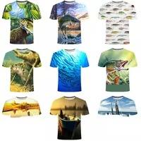 Camiseta de Pesca Personalizada al por Mayor para Adultos, Transpirable, Tallas Grandes, con Serigrafía, Spandex/Poliéster, UPF 50, Anti-UV, de Secado Rápido - Product Image 4