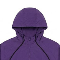 Ensemble coupe-vent court pour homme en nylon
