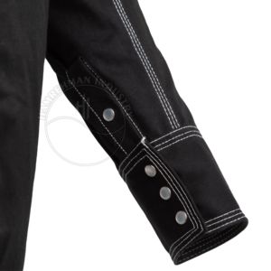Chemises de sécurité haute visibilité FR en coton et spandex extensible avec boutons-pression pour soudeurs, ignifuges et anti-chaleur - Product Image 6
