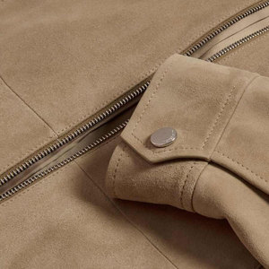 Everyday Wear <b>Suede</b> Leather <b>Jacket</b> Modern Casual Style <b>Suede</b> Leather <b>Jacket</b> Soft Fabric With Comfortable Fit - Product Image 6