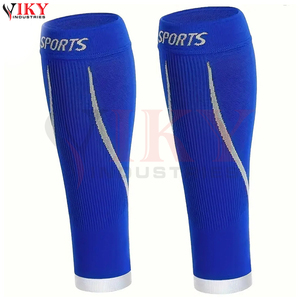Chaussettes de soutien respirantes et élastiques pour les mollets, idéales pour la course à pied, le football, le basketball, la gym et la randonnée – Manchons de compression premium (1 paire) - Product Image 2