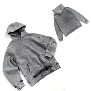Sudadera con Capucha para Hombre, Estilo Acid Wash, 100% Algodón, Oversize, Felpa, Comodidad, Estilo Clásico Casual, Interior Suave, Oferta Online - Product Image 2