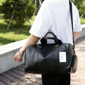 Bolsa de Viaje Impermeable para Hombre con Compartimento para Zapatos, Equipaje de Mano, Bolsa Deportiva para Gimnasio, Personalizable - Product Image 2