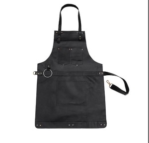 Delantal de Trabajo Unisex de Cuero Genuino, Resistente, con Cintura Ajustable, Múltiples Bolsillos, Resistente a la Abrasión, con Detección de Agujas HARAZ - Product Image 2