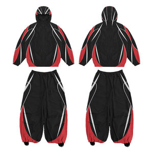 Conjuntos de Chaquetas Impermeables Sublimadas Personalizadas al por Mayor, Trajes Deportivos de Nailon de 2 Piezas - Product Image 3